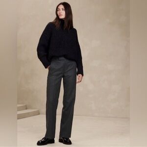 Banana Republic Pinstripe Wool Trousers